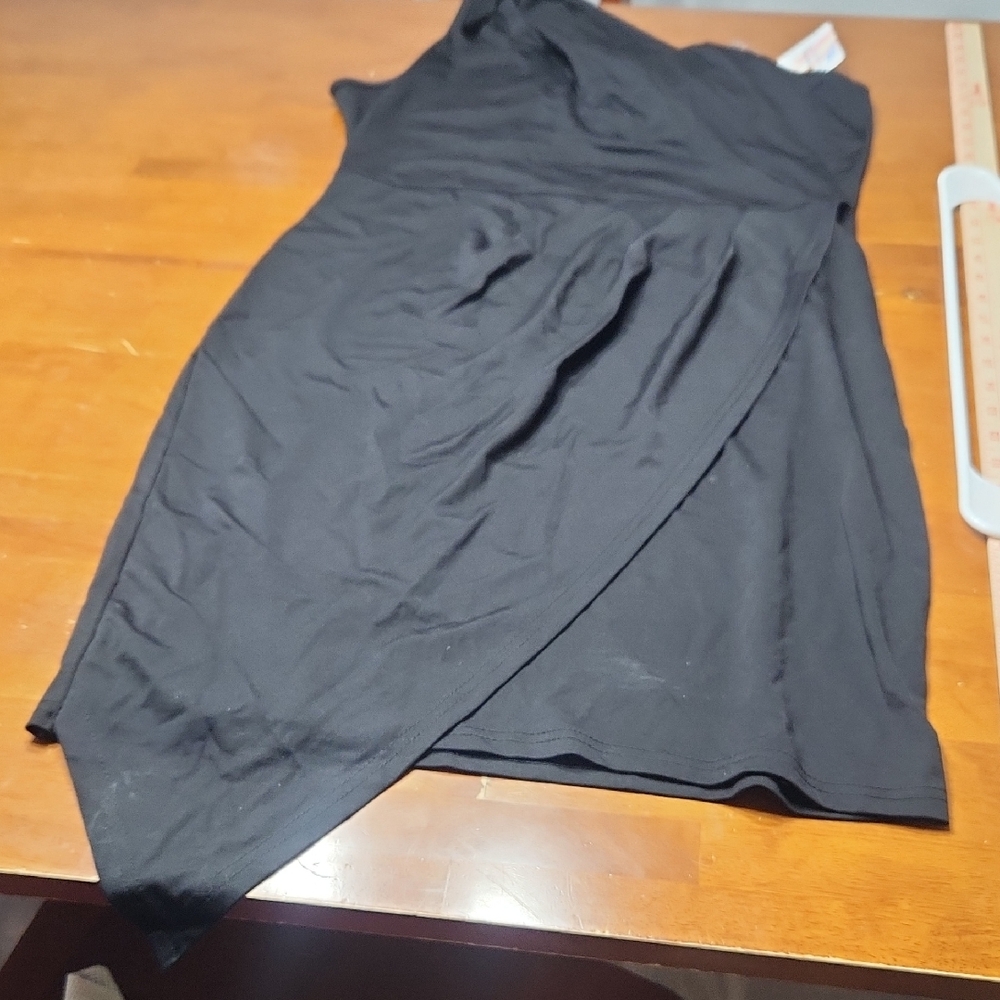 Pretty Garden NWT Black One Shoulder Asymmetrical Cocktail Dress